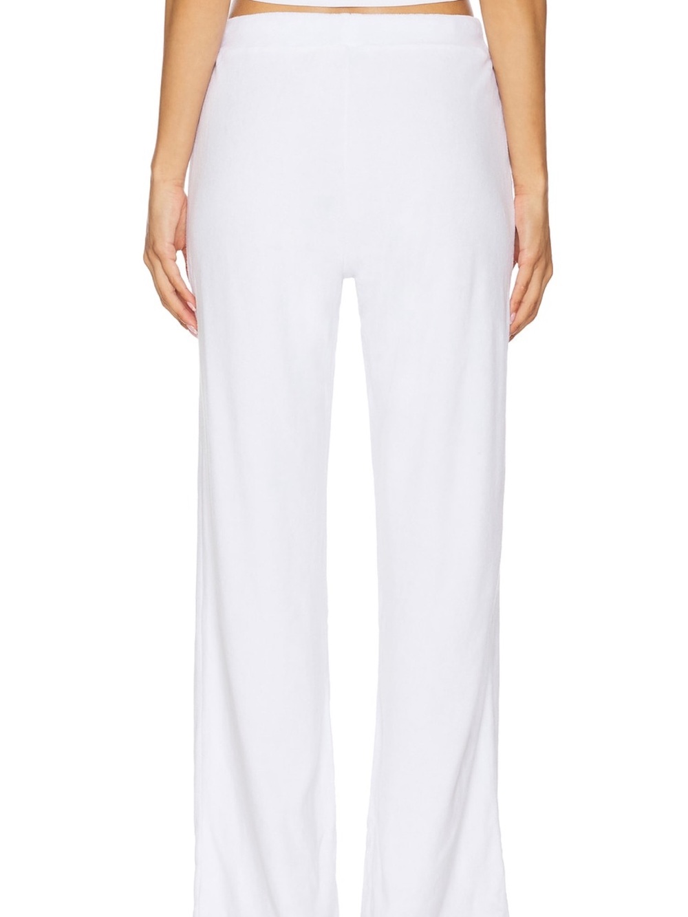 Bobi Los Angeles White Wide-Leg Drawcord Pocket Pants - Sweatpants - Cover-Up - Picture 8 of 8